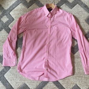 Pink/red Button Down
